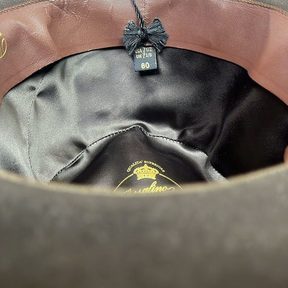 Borsalino Alessandria Chocolate Brown, 60 ( 7 1/2 US ) - Picture 8 of 8